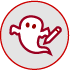ghost with pen